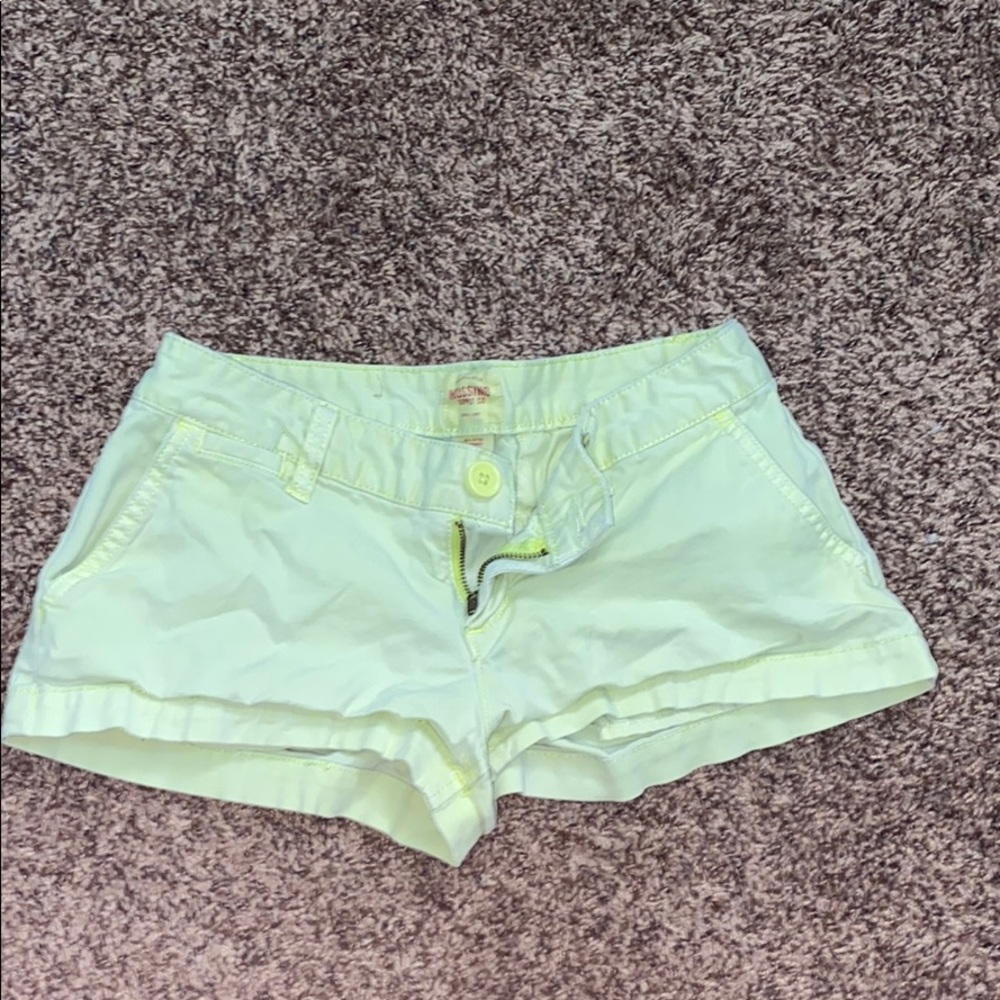 Neon yellow shorts